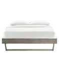 thumbnail image 4 of Modway Billie Lit Plateforme Simple en Bois de Caoutchouc et MDF, Gris, 4 of 8