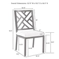 thumbnail image 5 of Pemberly Row 18.5" Metal Outdoor Dining Chair in Black (Set of 2), 5 of 11