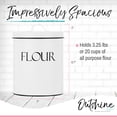 thumbnail image 3 of Outshine White Vintage Farmhouse Flour Canister with Lid | Chic Metal Tin Flour Container and Farmhouse Kitchen Decor | Airtight Food Storage Container | Gift for Housewarming, Birthday, Wedding, 3 of 7
