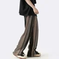thumbnail image 2 of Pantalones casuales para hombre, anchos, holgados, tendencia masculina, oferta, estilo coreano, corte regular, elegante, moda actual, ropa clásica 2024, 2 of 5