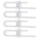 thumbnail image 2 of Furniture Locks Child Proof Cabinet Lock For Drawer Fridge Closet Adjustable Range 9.8×2.6×0.4in 4Pcs, 2 of 3