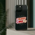 thumbnail image 3 of DistinctInk Clear Case for Apple iPhone 15 (6.1" Screen) - Marry Me, 3 of 9