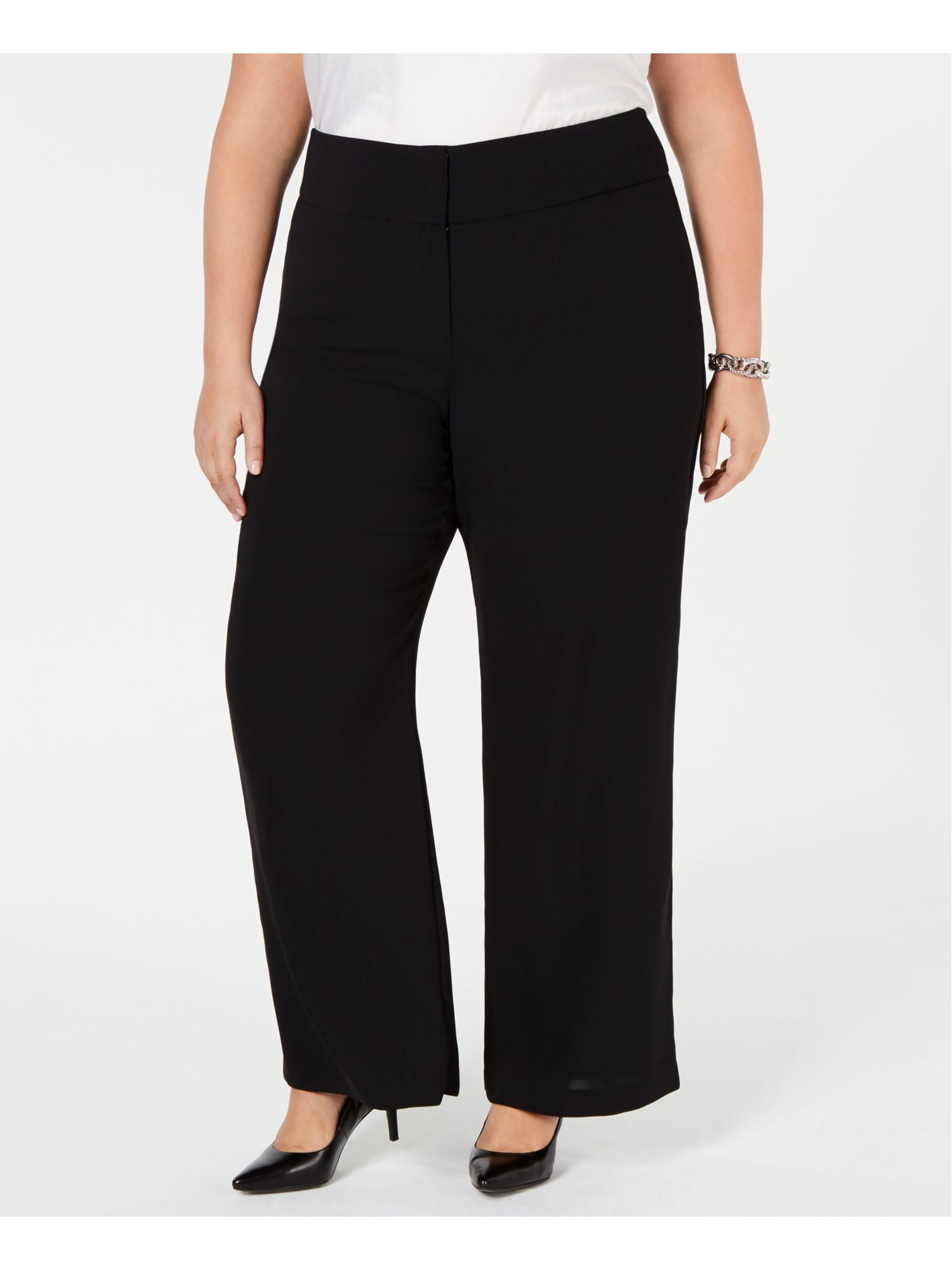 womens black work pants walmart