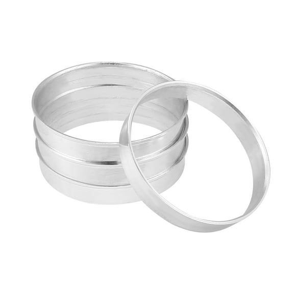 Unique Bargains 4pcs OD 57.1mm to ID 56.1mm Aluminum Alloy Vehicle Hub Centric Rings Wheel Bore Center Spacer