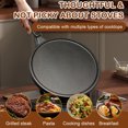thumbnail image 4 of Crepe Pan Hierro Fundido Redondeo Plancha Redonda para Acampar en El Interior La Al Aire Libre, 4 of 9