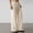 Beige, variant on Womens Drawstring Striped Pants Loose Wide Leg Trousers Casual Low Waist Pants Comfy Lounge Pants with Pockets Beige XS(XS)