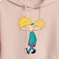 thumbnail image 3 of Hey Arnold! - Distressed Arnold - Juniors Cropped Pullover Hoodie, 3 of 5