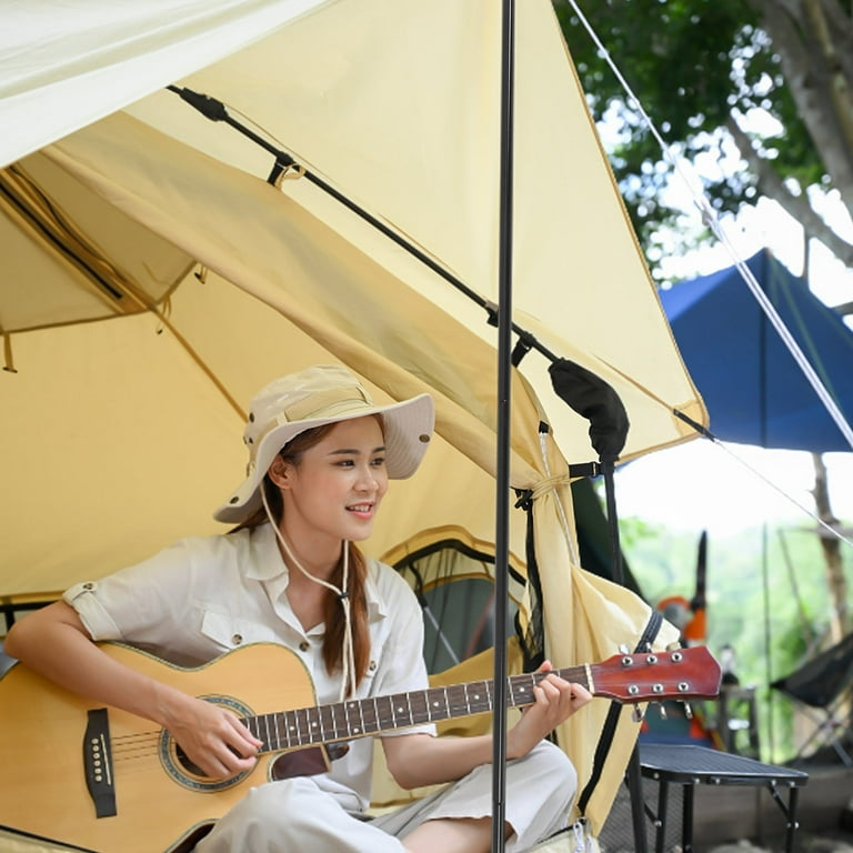 WHAMVOX Set Tarp Poles Heavy Duty Canopy Pole Storage Bag Tent