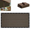 thumbnail image 4 of Blueek Garden Patio Sun Shade Cloth for Garden - 90% UV-Block, Porch Shades Outdoor Roll up Grommets for Backyard, Carport & Playground, 20x10ft, Brown, 4 of 9