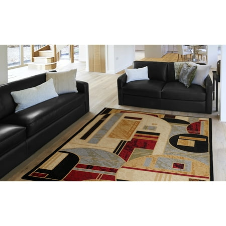 Home Dynamix Royalty Collection 8101-450 Black Area Rug