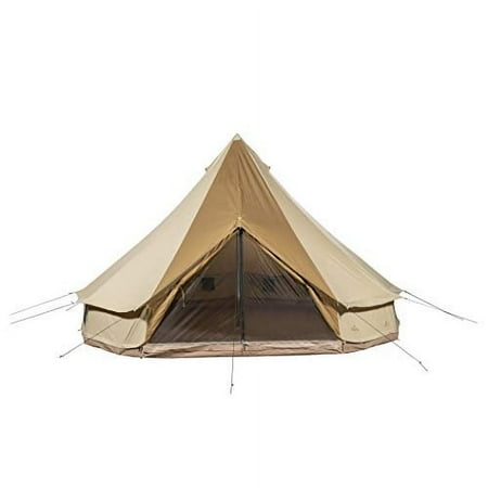 TETON Sports Sierra 12 Canvas Bell Tent; Waterproof 6 Person Family Camping Tent Brown New Sierra 12 Canvas Tent/ 12 x 12 (2012)