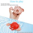 thumbnail image 4 of Bocaoying 4 Pack Bath Toy, Cute Animal Clockwork Bathtub Swimming Pool Toy, Floating Wind Up Baby Bath Toys for Toddlers 1-3, Boys and Girls(Penguin), 4 of 7