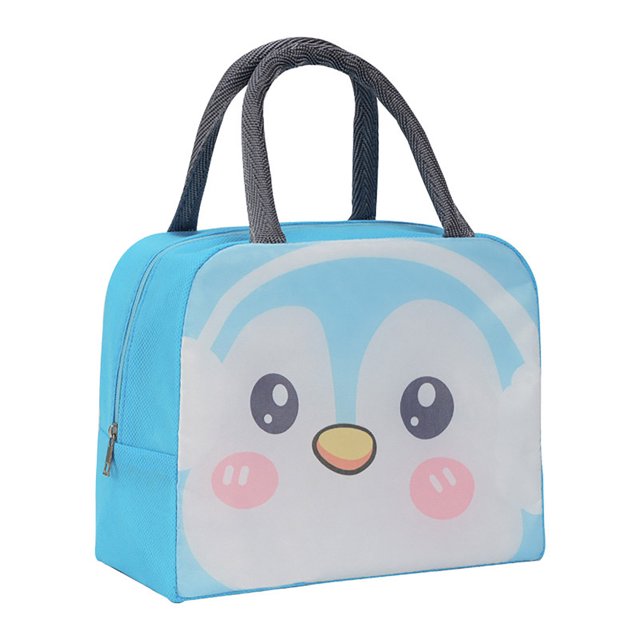 CSChome Reusable Lunch Bag Lunch Box Portable Fridge Thermal Lunch Box Container with Handle Zipper Closure Waterproof Cooler Pouch