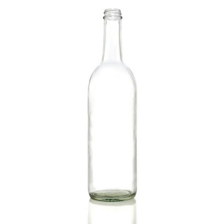 750 ML Clear Screw Top Bordeaux Wine Bottle