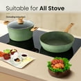 thumbnail image 5 of MF Studio 30 Pieces Cookware & Bakeware Set Granite Nonstick Pots and Pans, Green, 5 of 7