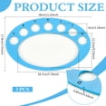 thumbnail image 2 of 3Pcs Oval Felt Beading Mat 7x11x0.3inch Felt Bead Design Board with Alphabetic Scale Bead Pads for Art Crafts Jewelry Beading Supplies (Deep Sky Blue), 2 of 5