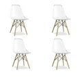 thumbnail image 1 of Heavenly Collection Clear Wood Chair SET OF 4, 1 of 7