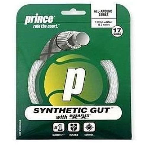 Stringing for new racquet purchase PRINCE SYNTHETIC GUT 16 with DURAFLEX 