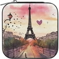 thumbnail image 2 of GZHJMY Paris Eiffel Tower Jewelry Box for Teens Girls Women Birthday Christmas Gift, Portable PU Leather Jewelry Storage Box Mini Travel Jewelry Case for Necklace Bracelet Earrings Rings, 2 of 7