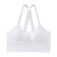 thumbnail image 1 of ZXYOUPING verano mujeres sexy encaje sujetador cruz correa belleza espalda sujetador inalámbrico confort chaleco tubo superiorpangjing, 1 of 4