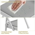 thumbnail image 4 of Juego de 2 Sillones Plegables con Cojín – Estructura Metálica Sólida, Patas Antideslizantes, Asiento Acolchado de PU, Perfectas para Interior, Exterior, Balcón y Reuniones Familiares, 4 of 12