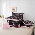 thumbnail image 6 of Erosebridal Pink Coquette Bowknot 7-Piece Twin Bedding Sets For Bow Lovers,Cute Loves Print Kids Bedding Comforter Set,Reversible pink, 6 of 7
