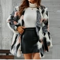 thumbnail image 4 of jsaierl Women Winter Long Sleeve Luxury Faux Fur Coat Warm Parka Outwear Open Front Jacket, 4 of 9