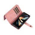 thumbnail image 5 of Allytech Wallet Case for Samsung Galaxy Z Fold5, Galaxy Z Fold5 Cover, Zipper Pocket Multiple Cards Holder Hand Wrist Strap Shockproof Phone Case for Galaxy Z Fod 5 - Pink, 5 of 9