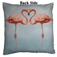 thumbnail image 2 of EREHome Housse de Coussin Réversible Sirène Flamant Rose 16x16 Pouces, 2 of 3