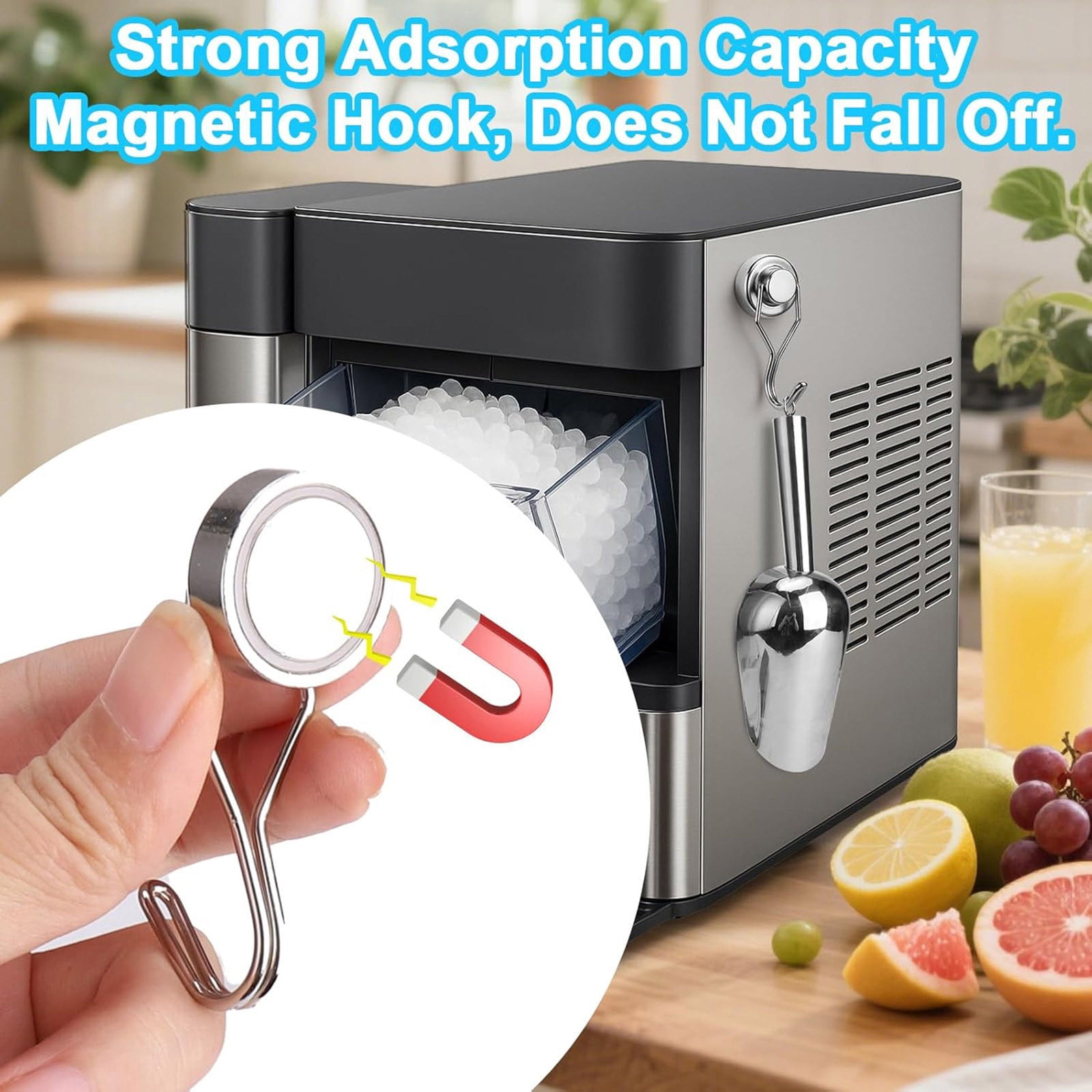 Thickened Stainless Steel Ice Shovel With Strong Hook For Ice Crusher Ice Machine Ice Shovel Ice 1pc 2PCS