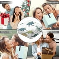 thumbnail image 5 of Wearable Blanket,White Cartoon Dinosaurs Names Pattern Hooded Wearable Flannel Blanket for Adults & Teens with Buckle,Winter Poncho Shawl Wrap Cape,50"x60", 5 of 5