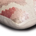 thumbnail image 2 of The HomeCentric Decorative Pink Pack of 2,12"x22" (30x55 cm) Lumbar Pillow Cover, Linen Ombre & Sequins Embroidery Oblong Pillow, Abstract Pattern Modern Style - Pretty Little thing, 2 of 3