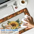 thumbnail image 4 of Thanksgiving Day Large Gaming Mouse Pad Extended Fall Pumpkin Sunflower Mouse Pads with Stitched Edges, Washable, Non-Slip Base Water Resist Keyboard Pad for Gamer, Office & Home, 31.5 X 11.8 in, 4 of 7