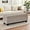 Light Coffee, variant on Faux Leather Ottoman with Storage, 42 Inch Rectangular Storage Ottoman Bench with Safety Hinged Lid, Large Upholstered End of Bench for Bedroom Entryway Living Room, Beige