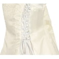 thumbnail image 3 of Flower Girl Dress Caviar Beaded Flower with Croset Tied on Side Ivory 14 HC1099, 3 of 4