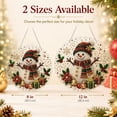 thumbnail image 5 of Christmas Pearl Painting Suncatcher DIY Kit, Acrylic Hanging Diamond Art Ornament with Pearl and Rhinestone Details, Holiday Window Wall Decor Craft, 5 of 8