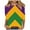 A72 Purple, variant on Cadancy Plus Size Mardi Gras Shirts for Women Carnival Crew Neck Rave Party Tops Casual 3/4 Sleeve Graphic Tee Funny Trendy Holiday Blouse