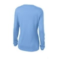 thumbnail image 5 of Sport-Tek Ladies Long Sleeve Posicharge Competitor V-Neck Tee, 5 of 5