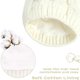 thumbnail image 5 of Conjunto de gorro y manoplas unisex para bebés y niños pequeños, gorro y guantes de punto gruesos y cálidos para invierno para niños y niñas, talla S, adecuado para niños de 0 a 2 meses, 5 of 7