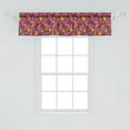 thumbnail image 2 of Ambesonne Floral Valance Pack of 2, Hibiscus Flowers and Tigers, 54"X12", Multicolor, 2 of 4