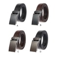 thumbnail image 3 of Cinturón de traje Formal de diseño Simple para hombres al azar, cinturón ajustable portátil para adultos con hebilla automática, accesorios Ropa, zapatos y accesorios Miscelánea Café negro Minnieouse AP012835-02, 3 of 6