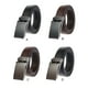 thumbnail image 4 of Sonducket Cinturón de cuero de traje Formal para hombre de tamaño aleatorio, pretina ajustable para adultos con hebilla automática, accesorios de ropa Ropa, zapatos y accesorios Miscelánea Negro Sonducket AP012835-01, 4 of 6