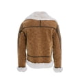 thumbnail image 3 of Jordan Craig Men Vienna Fur Bomber Jackets (Brown), 3 of 3