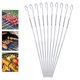thumbnail image 5 of Brochetas para , 15 pulgadas de , reutilizables, para , para carne, camarones, pollo, verduras, para hornear BLESIY Brocheta de barbacoa al aire libre, 5 of 8