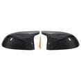 thumbnail image 1 of Cubiertas de Espejo Lateral Izquierda y Derecha Reemplazo para BMW X5 F15 X6 F16 X3 F25 LCI X4 F26 2014-2018 Patrón de Fibra de Carbono Negro, 1 of 1