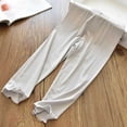 thumbnail image 6 of WRKEKC Leggings for Girls Ice Silk Thin Ruffle Hem Sports Yoga Pants Soft Breathable Summer 1-10 Years, 6 of 7