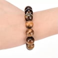thumbnail image 5 of K-KED Natural Tiger Eye Stone Lucky Bless Beads Men Woman Delicate Jewelry Bracelet Bangl-ca_-14mm, 5 of 9