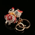 thumbnail image 5 of Yosoo Sparkling Charm Rhinestone Alloy Metal Keychain Keyring Handbag Bag Decoration Clear Big Eyed Owl(Black and red), 5 of 7