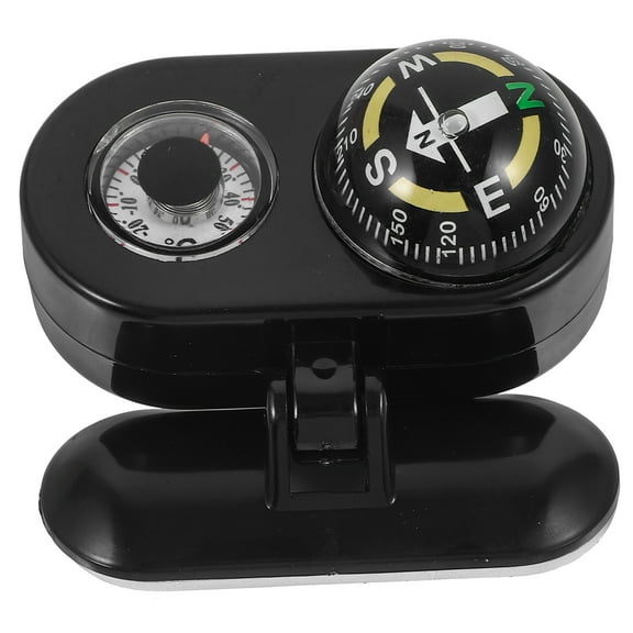 Onaparter Guide Ball Compass Car Mount Thermometer Boat for Marine Dash Vehicle Navigation Tool Dashboard （As Shown）