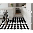 thumbnail image 3 of DEWOO 12" x 12" Peel and Stick Floor Tile, 10 PCS Self-Adhesive DIY Vinyl Flooring for Renters, Removable and Waterproof Tile Sticker for Bathroom, Kitchen, Staircase (Black White Grid), 3 of 5